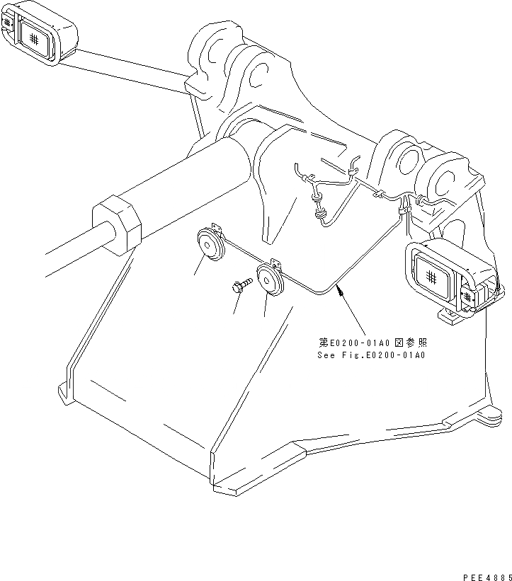 Схема запчастей Komatsu WA450-3A - ЗВУК. СИГНАЛ.(№-999) ЭЛЕКТРИКА