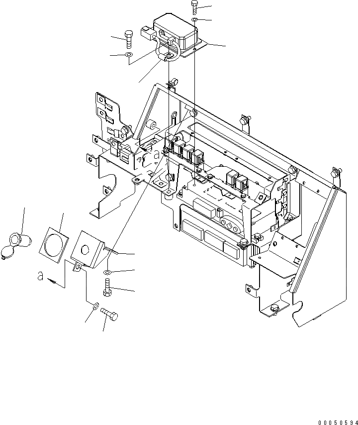 Схема запчастей Komatsu WA450-6 - 12В КОНВЕРТЕР КАБИНА ОПЕРАТОРА И СИСТЕМА УПРАВЛЕНИЯ