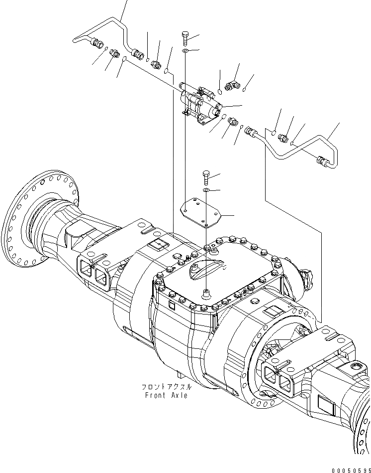 Схема запчастей Komatsu WA450-6 - ТОРМОЗНАЯ ГИДРОЛИНИЯ (ПЕРЕДНИЙ МОСТ ТРУБЫ) КАБИНА ОПЕРАТОРА И СИСТЕМА УПРАВЛЕНИЯ