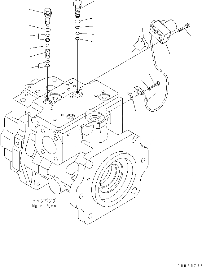 Схема запчастей Komatsu WA450-6 - ГИДР. НАСОС. (ПОГРУЗ.) (7/7) ОСНОВН. КОМПОНЕНТЫ И РЕМКОМПЛЕКТЫ