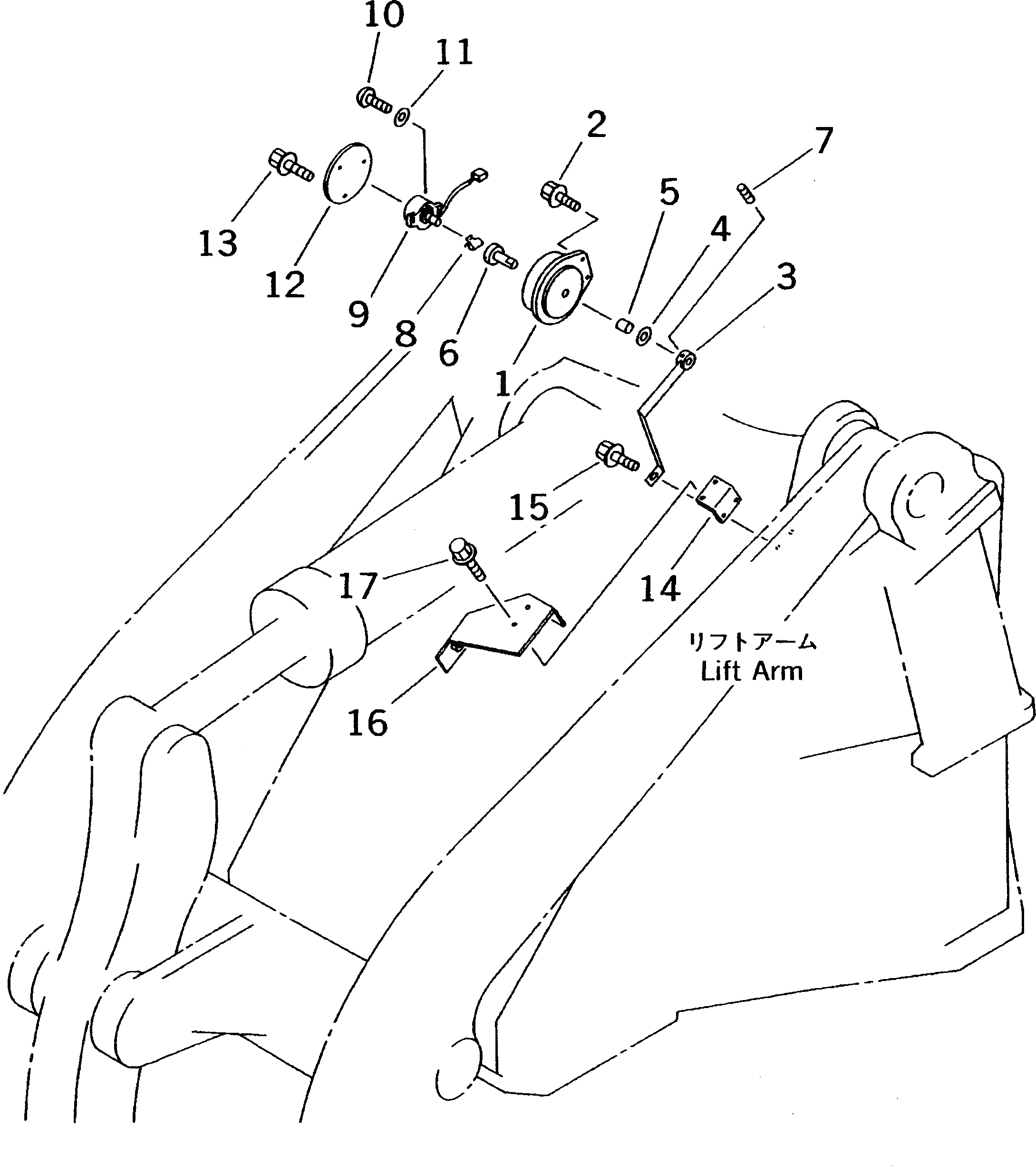 Схема запчастей Komatsu WA450-3-X - ЭЛЕКТРИКА (УДАЛЕНН. ПОЗИЦИОНЕР КОВШАСИСТЕМА ЛИНИЯ) (/)  (POTENTIOMETER ЭЛЕМЕНТЫ КРЕПЛЕНИЯ)(№-) КОМПОНЕНТЫ ДВИГАТЕЛЯ И ЭЛЕКТРИКА