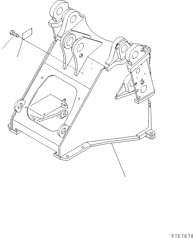 Схема запчастей Komatsu WA450L-3 - ПЕРЕДН. РАМА (С 3-Х СЕКЦ. КОНТР. КЛАПАНОМ И MONO РЫЧАГ) ОСНОВНАЯ РАМА И ЕЕ ЧАСТИ