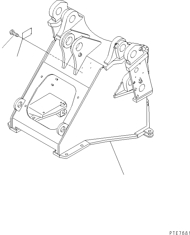 Схема запчастей Komatsu WA450L-3 - ПЕРЕДН. РАМА (С АВТОМАТИЧ. СМАЗКОЙ СИСТЕМА) ОСНОВНАЯ РАМА И ЕЕ ЧАСТИ