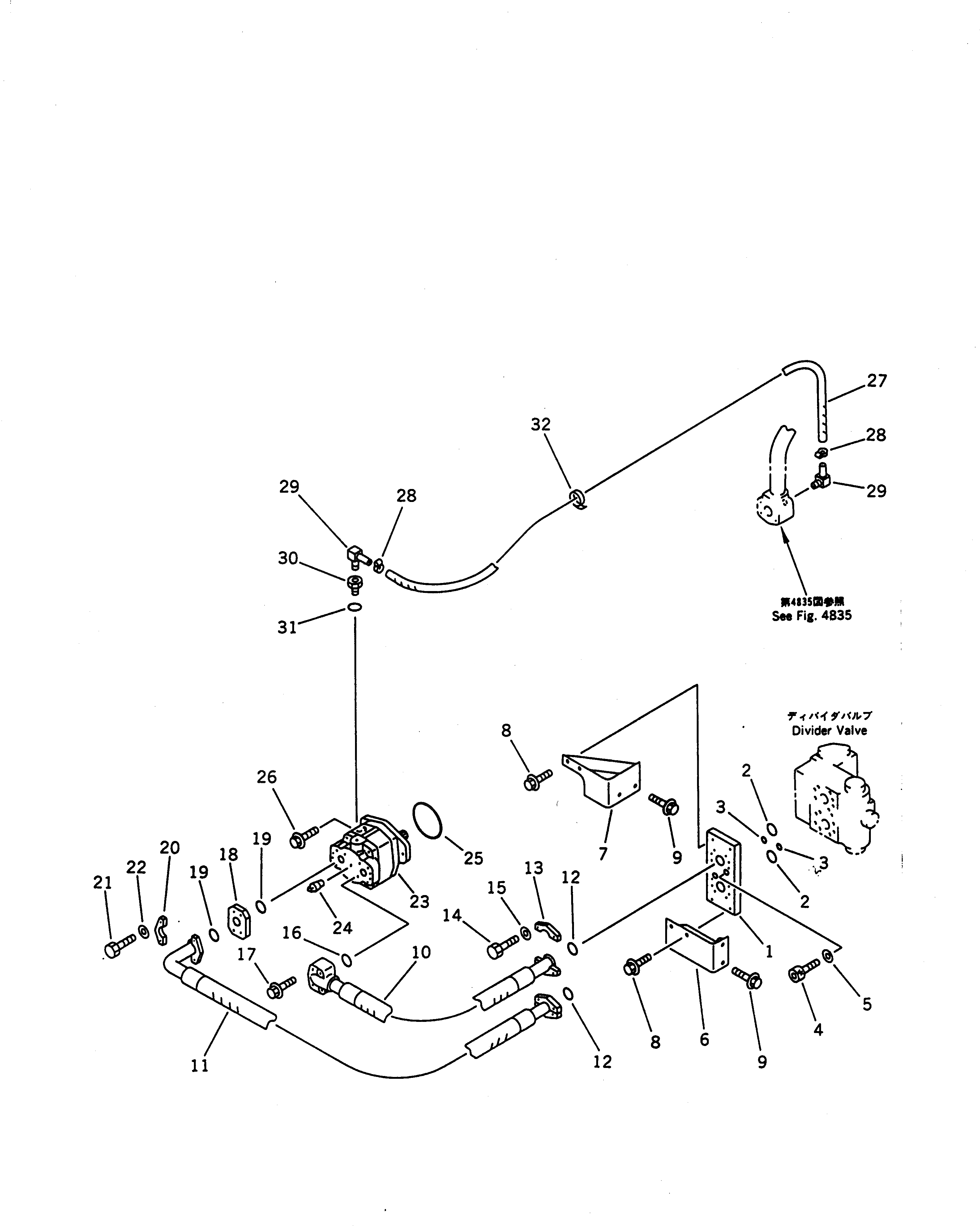 Схема запчастей Komatsu WA470-1 - ГИДРОЛИНИЯ ЭКСТРЕННОГО УПРАВЛЕНИЯ (/) РУЛЕВ. УПРАВЛЕНИЕ И СИСТЕМА УПРАВЛЕНИЯS