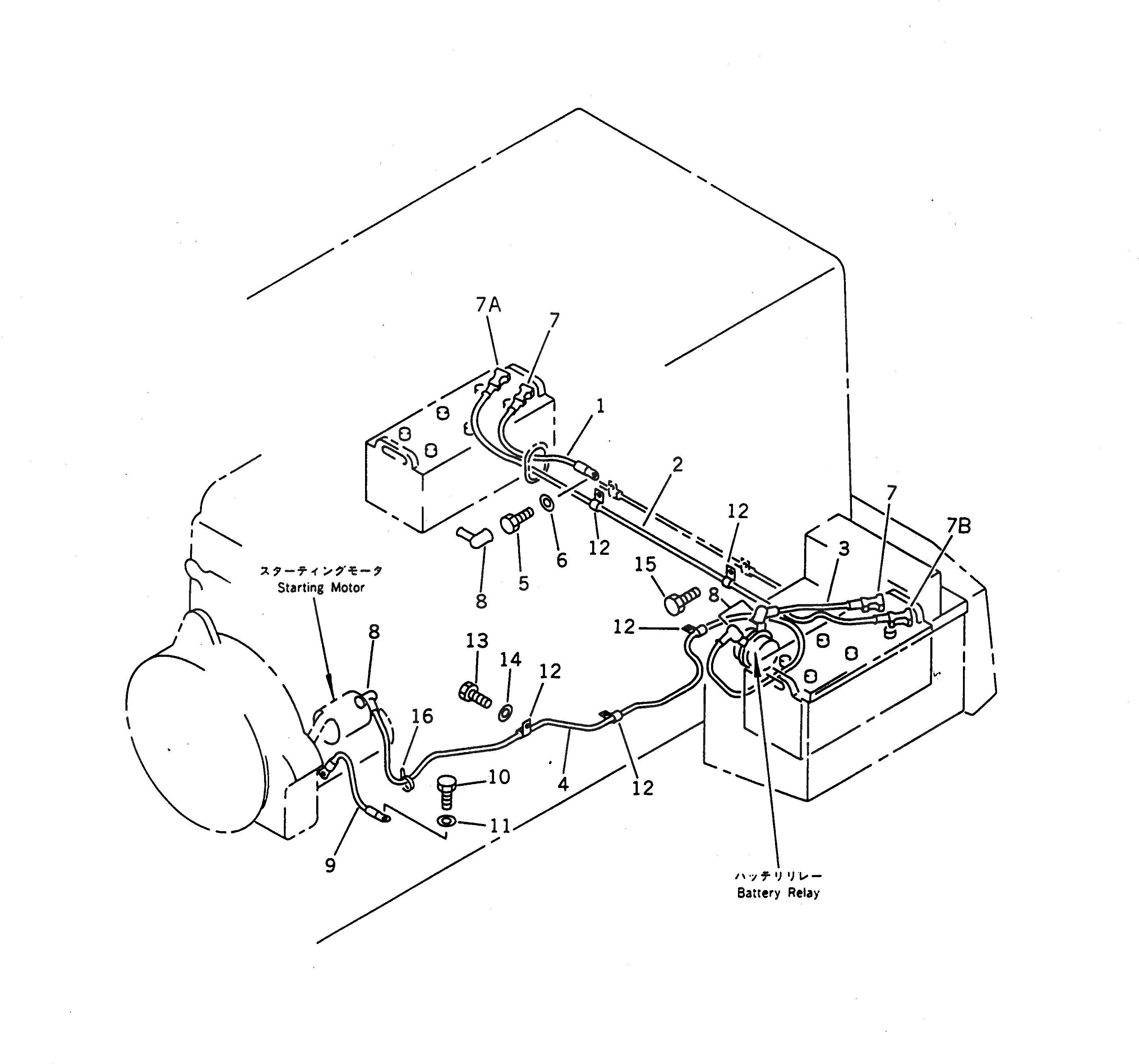 Схема запчастей Komatsu WA470-1 - ЭЛЕКТРИКА (ЛИНИЯ АККУМУЛЯТОРА)(№-9999) КОМПОНЕНТЫ ДВИГАТЕЛЯ И ЭЛЕКТРИКА