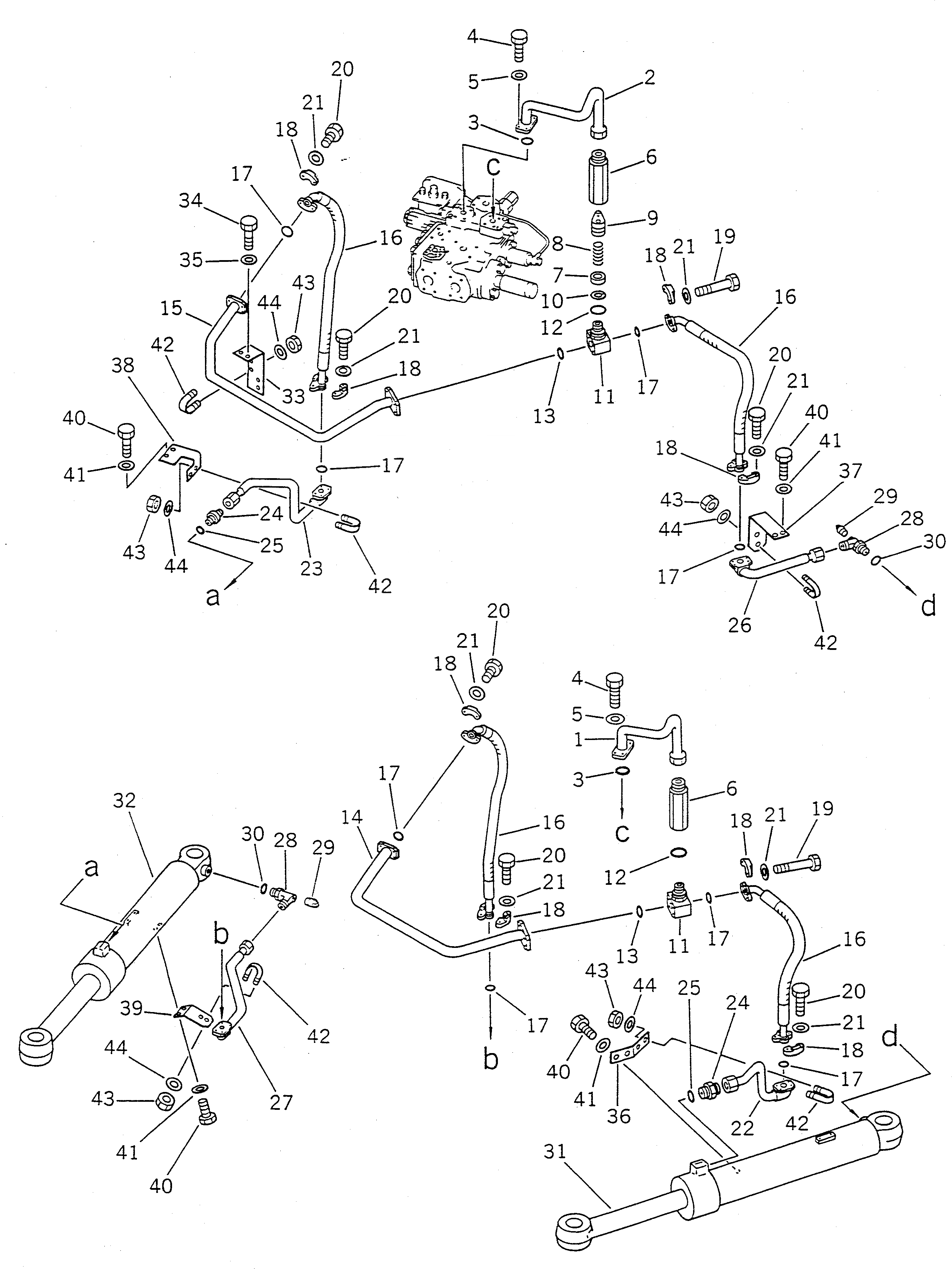 Схема запчастей Komatsu WA470-1 - ГИДРАВЛИКА РУЛ. УПРАВЛЕНИЯ (/)(№-9999) РУЛЕВ. УПРАВЛЕНИЕ И СИСТЕМА УПРАВЛЕНИЯS