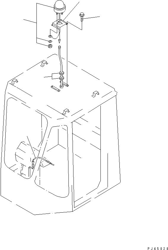 Схема запчастей Komatsu WA470-1 - ПРОБЛЕСК. МАЯК (ДЛЯ РОССИЯ)(№-) РАМА И ЧАСТИ КОРПУСА
