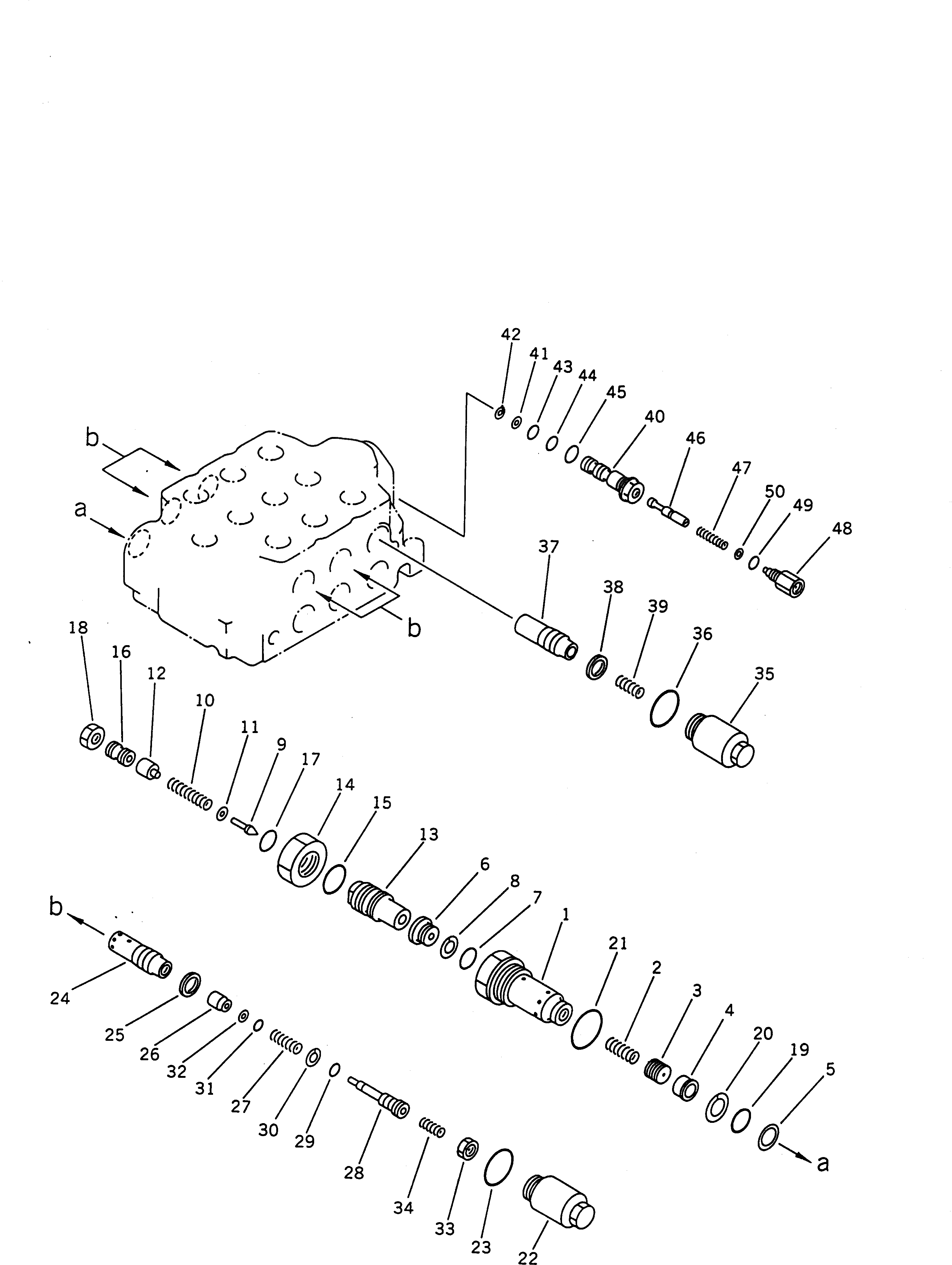 Схема запчастей Komatsu WA470-1 - 3-Х СЕКЦИОНН. КОНТРОЛЬН. КЛАПАН (/)(№-9999) УПРАВЛ-Е РАБОЧИМ ОБОРУДОВАНИЕМ