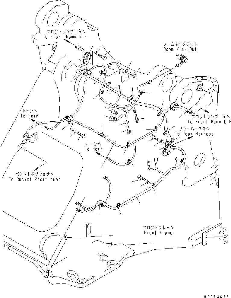 Схема запчастей Komatsu WA470-6 - ОСНОВН. ПРОВОДКА (ДЛЯ ПОГРУЗ. METER) (/)(№8-) ЭЛЕКТРИКА