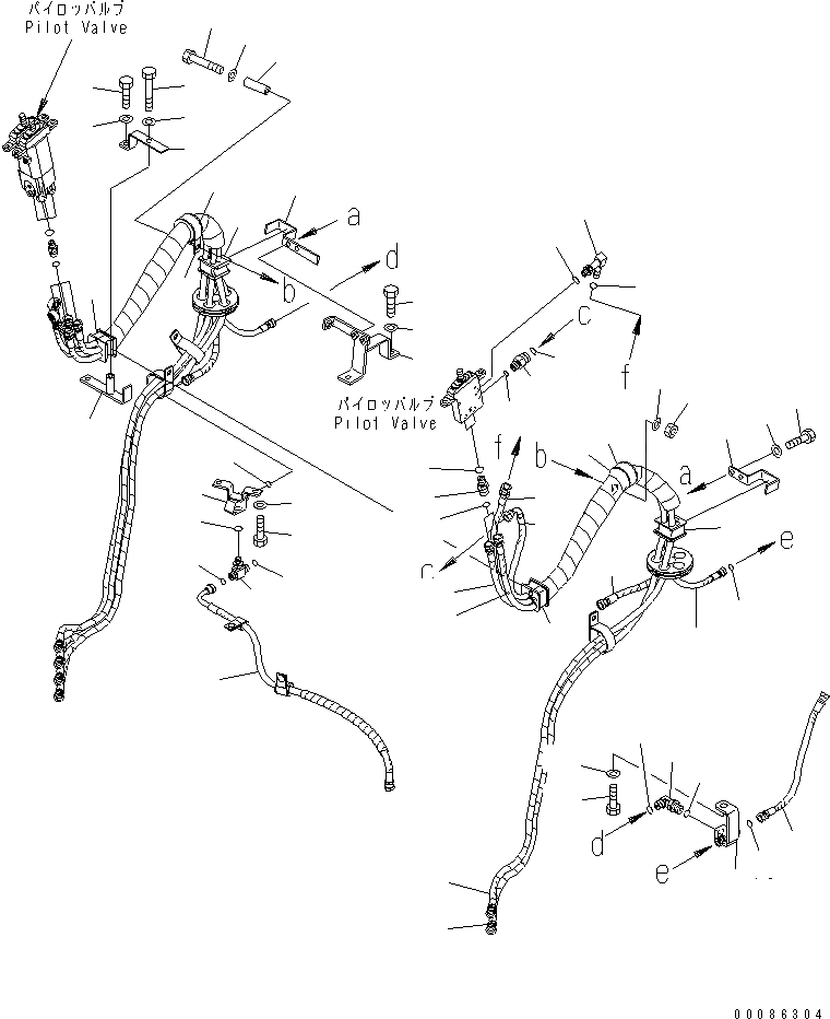 Схема запчастей Komatsu WA470-6 - УПРАВЛЕНИЕ ПОГРУЗКОЙ (PPC ШЛАНГИ) (/) (ДЛЯ 3-Х СЕКЦИОНН. КОНТРОЛЬН. КЛАПАН И УПРАВЛ-Е ДЖОЙСТИКОМ)(№9-) КАБИНА ОПЕРАТОРА И СИСТЕМА УПРАВЛЕНИЯ