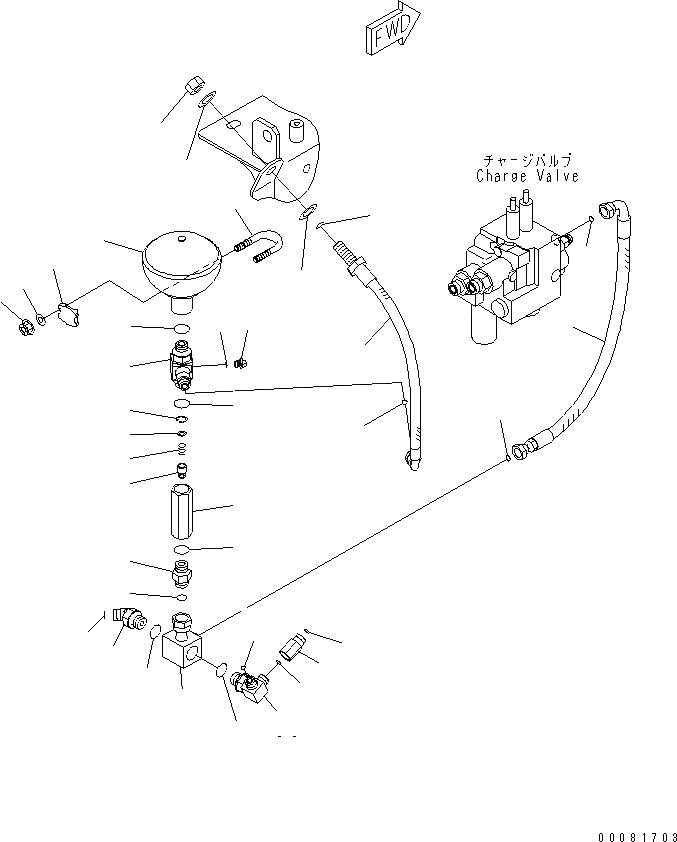 Схема запчастей Komatsu WA470-6 - УПРАВЛ-Е ТОРМОЗОМ (РУЛЕВ. УПРАВЛЕНИЕ PPC ТРУБЫ)(№9-) КАБИНА ОПЕРАТОРА И СИСТЕМА УПРАВЛЕНИЯ