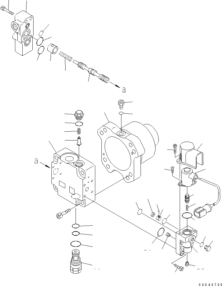 Схема запчастей Komatsu WA470-6 - МОТОР ВЕНТИЛЯТОРА (/)(№8-) ОСНОВН. КОМПОНЕНТЫ И РЕМКОМПЛЕКТЫ