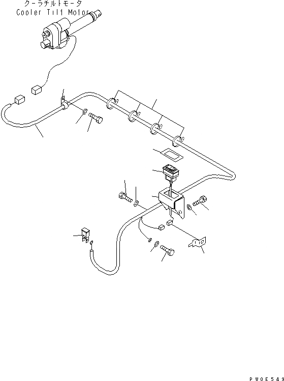 Схема запчастей Komatsu WA470-5 - ЗАДН. Э/ПРОВОДКА (ДАТЧИК) (ДЛЯ ВОЗД. ОХЛАДИТЕЛЬ ЭЛЕКТРИЧ. ЦИЛИНДР ПЕРЕКОСА) ЭЛЕКТРИКА