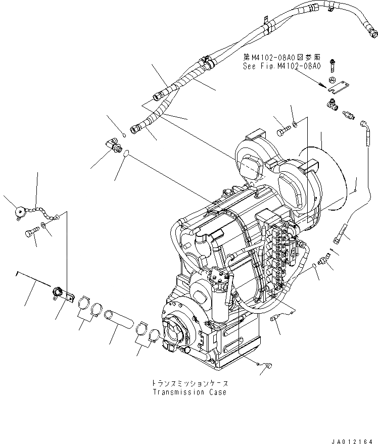 Схема запчастей Komatsu WA470-5 - ГИДРОТРАНСФОРМАТОР И ТРАНСМИССИЯ (С АНТИВАНДАЛЬНАЯ КРЫШКА) СИЛОВАЯ ПЕРЕДАЧА