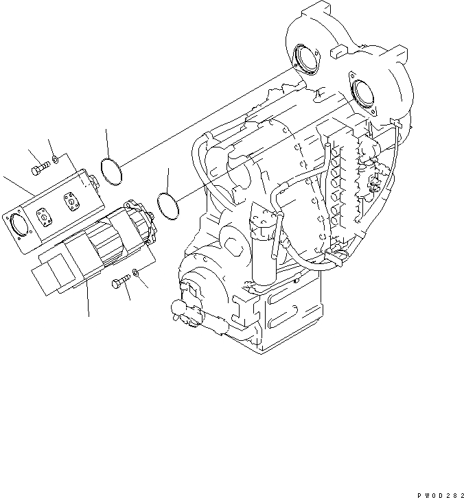 Схема запчастей Komatsu WA470-5 - ГИДР. НАСОС. ГИДРАВЛИКА