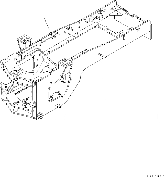 Схема запчастей Komatsu WA470-5 - ЗАДН. РАМА (ДЛЯ ЗАДН. ПОЛН. КРЫЛО) (С ВОЗД. ОХЛАДИТЕЛЬ ЭЛЕКТРИЧ. ЦИЛИНДР ПЕРЕКОСА) ОСНОВНАЯ РАМА И ЕЕ ЧАСТИ