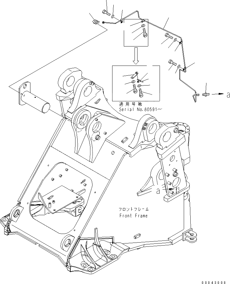 Схема запчастей Komatsu WA470-5 - УДАЛЕННАЯ СМАЗКА (РАБОЧЕЕ ОБОРУДОВАНИЕ) (ДЛЯ УДАЛЕННАЯ СМАЗКА И АВТОМАТИЧ. СМАЗ.) ОСНОВНАЯ РАМА И ЕЕ ЧАСТИ