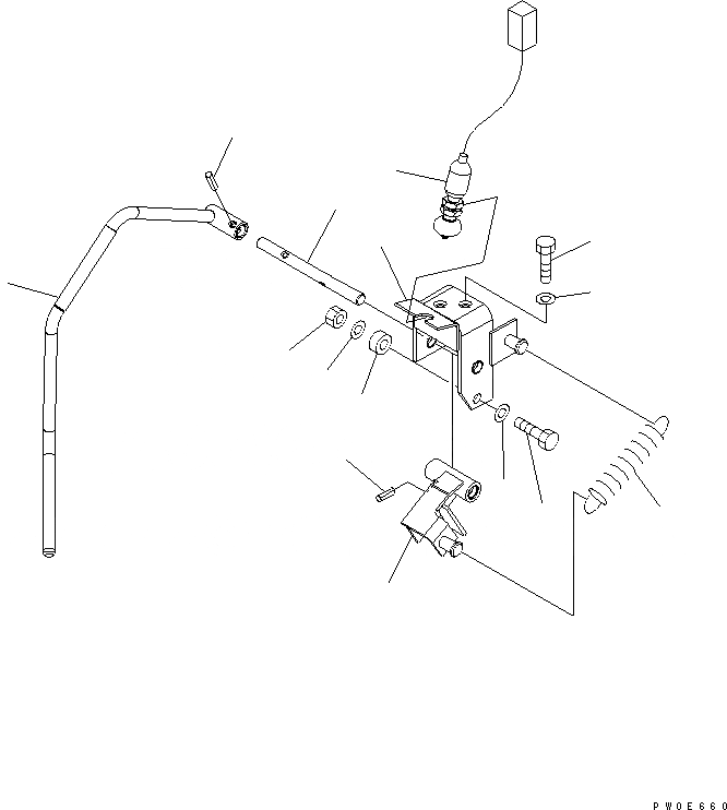 Схема запчастей Komatsu WA470-5 - ОСНОВН. КОНСТРУКЦИЯ (УПРАВЛЕНИЕ ПОГРУЗКОЙ) (РЫЧАГ БЛОКИРОВКИ) (ДЛЯ E.P.C РЫЧАГ¤ ДЖОЙСТИК) КАБИНА ОПЕРАТОРА И СИСТЕМА УПРАВЛЕНИЯ
