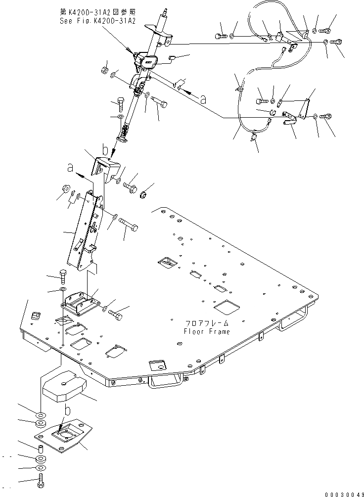 Схема запчастей Komatsu WA470-5 - РУЛЕВОЕ КОЛЕСО И РУЛЕВ. КОЛОНКА (КРЕПЛЕНИЕ) (ДЛЯ ORBITROL РУЛЕВ. УПРАВЛЕНИЕ)(№8-) КАБИНА ОПЕРАТОРА И СИСТЕМА УПРАВЛЕНИЯ