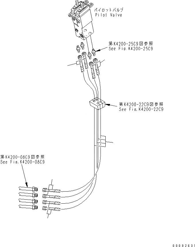 Схема запчастей Komatsu WA470-5 - ОСНОВН. КОНСТРУКЦИЯ (P.P.C ТРУБЫ) (ДЛЯ FACE УПЛОТНЕНИЕ ТИП) КАБИНА ОПЕРАТОРА И СИСТЕМА УПРАВЛЕНИЯ