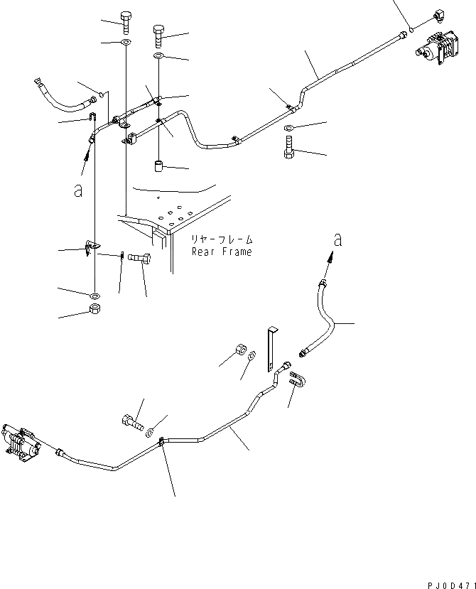 Схема запчастей Komatsu WA470-5 - УПРАВЛ-Е ТОРМОЗОМ (ТОРМОЗНАЯ ГИДРОЛИНИЯ)(№7-87) КАБИНА ОПЕРАТОРА И СИСТЕМА УПРАВЛЕНИЯ