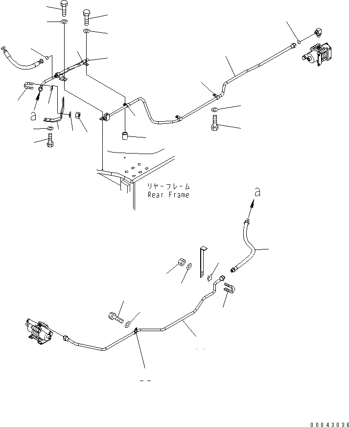Схема запчастей Komatsu WA470-5 - УПРАВЛ-Е ТОРМОЗОМ (ТОРМОЗНАЯ ГИДРОЛИНИЯ) (ДЛЯ ТОРМОЗ. ОХЛАЖД-Е)(№7-87) КАБИНА ОПЕРАТОРА И СИСТЕМА УПРАВЛЕНИЯ