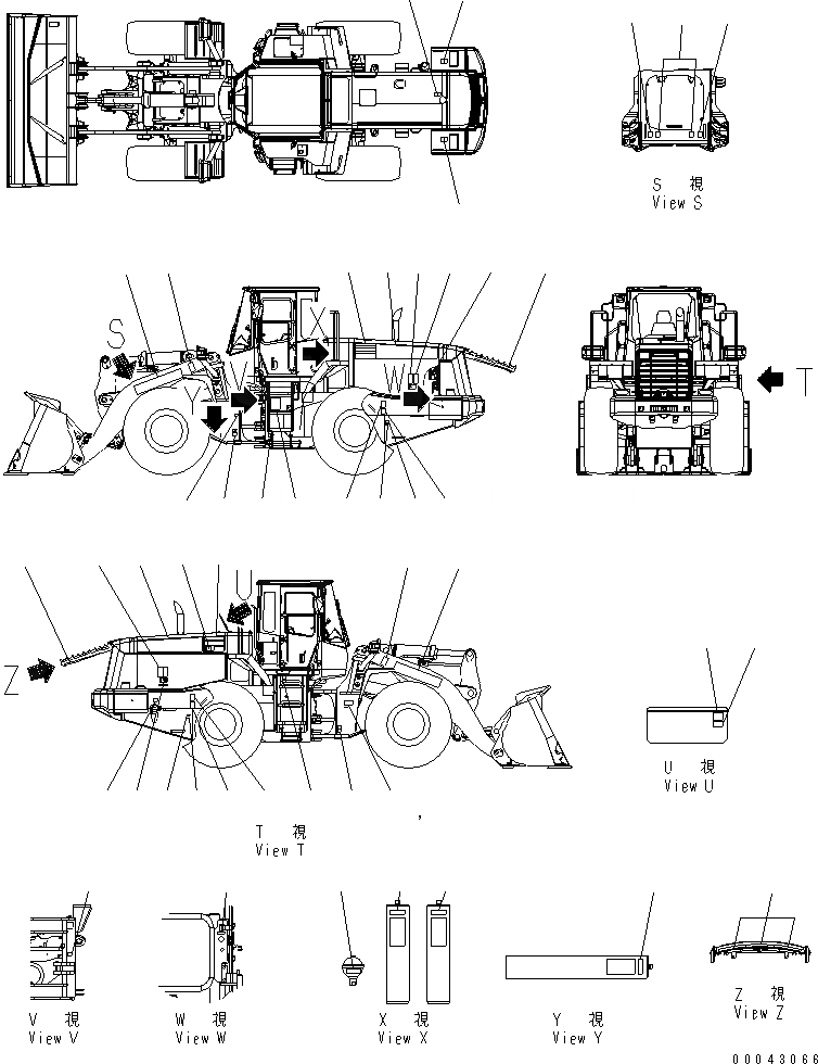 Схема запчастей Komatsu WA470-5 - МАРКИРОВКА (АРАБСК.)(№8-) МАРКИРОВКА