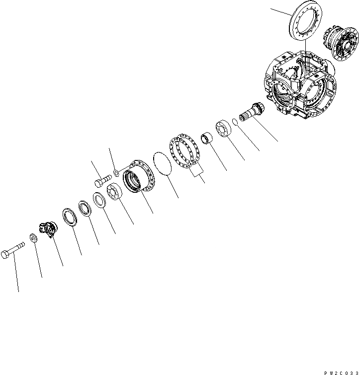 Схема запчастей Komatsu WA470-5 - ЗАДН. МОСТ (ДИФФЕРЕНЦ.¤ /) ТРАНСМИССИЯ