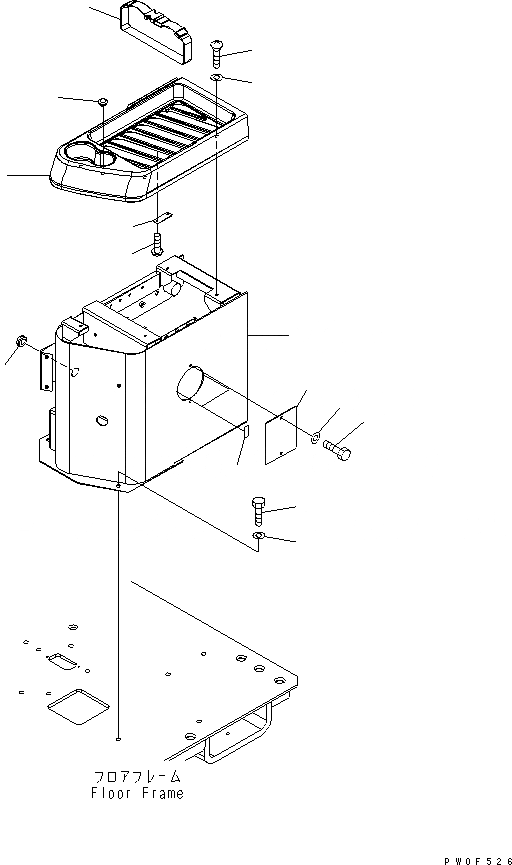 Схема запчастей Komatsu WA470-5 - ОСНОВН. КОНСТРУКЦИЯ (КОНСОЛЬ) (ЛЕВ.) (TRAY) (ТУННЕЛЬН. СПЕЦ-Я.) КАБИНА ОПЕРАТОРА И СИСТЕМА УПРАВЛЕНИЯ