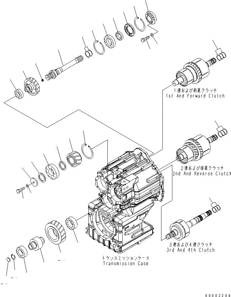 Схема запчастей Komatsu WA470-6 - ТРАНСМИССИЯ (ВХОДН. ВАЛ)(№9-) СИЛОВАЯ ПЕРЕДАЧА