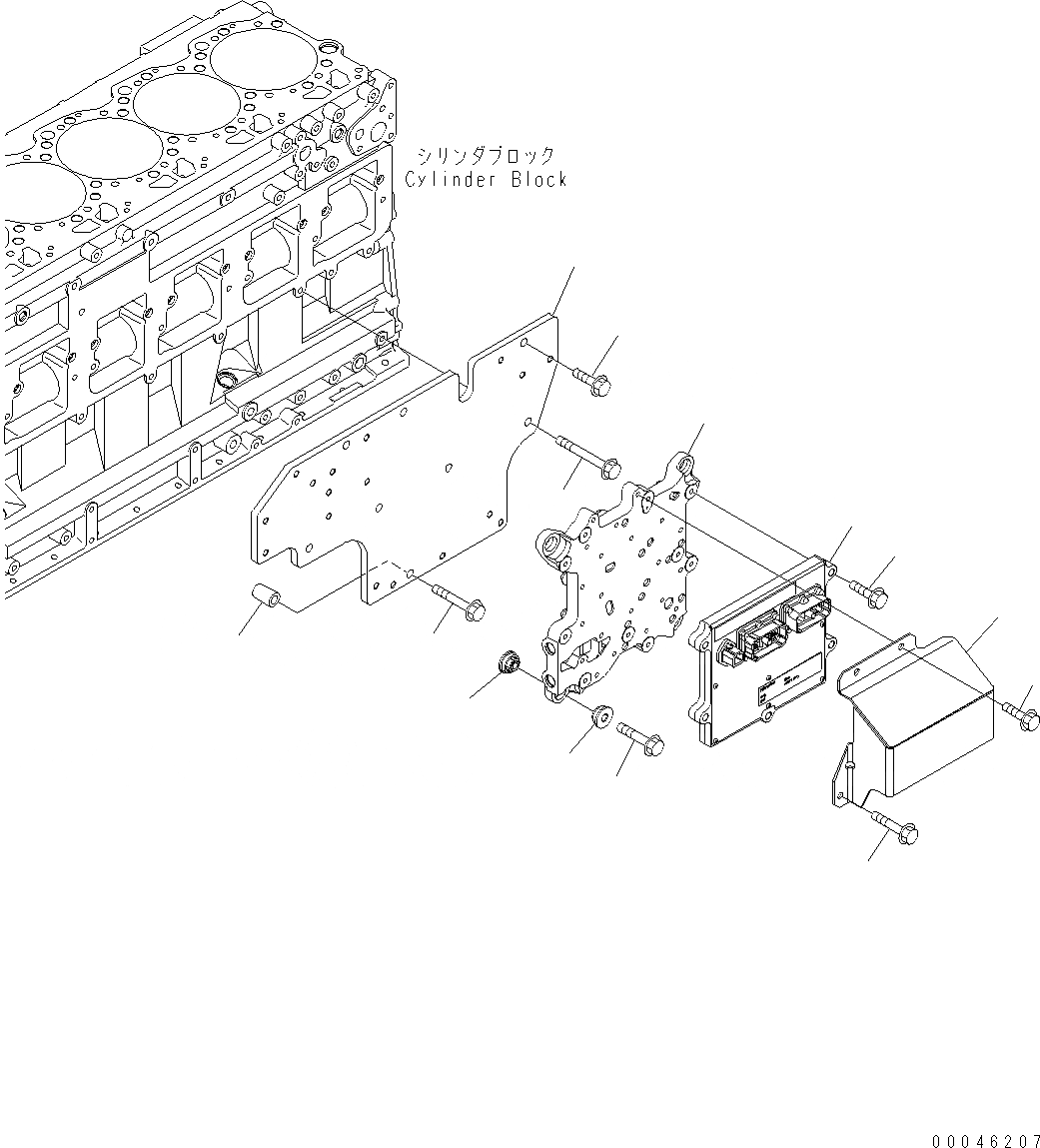 Схема запчастей Komatsu WA470-6 LC - УПРАВЛЕНИЕ ПОДАЧ. ТОПЛИВА AA ДВИГАТЕЛЬ