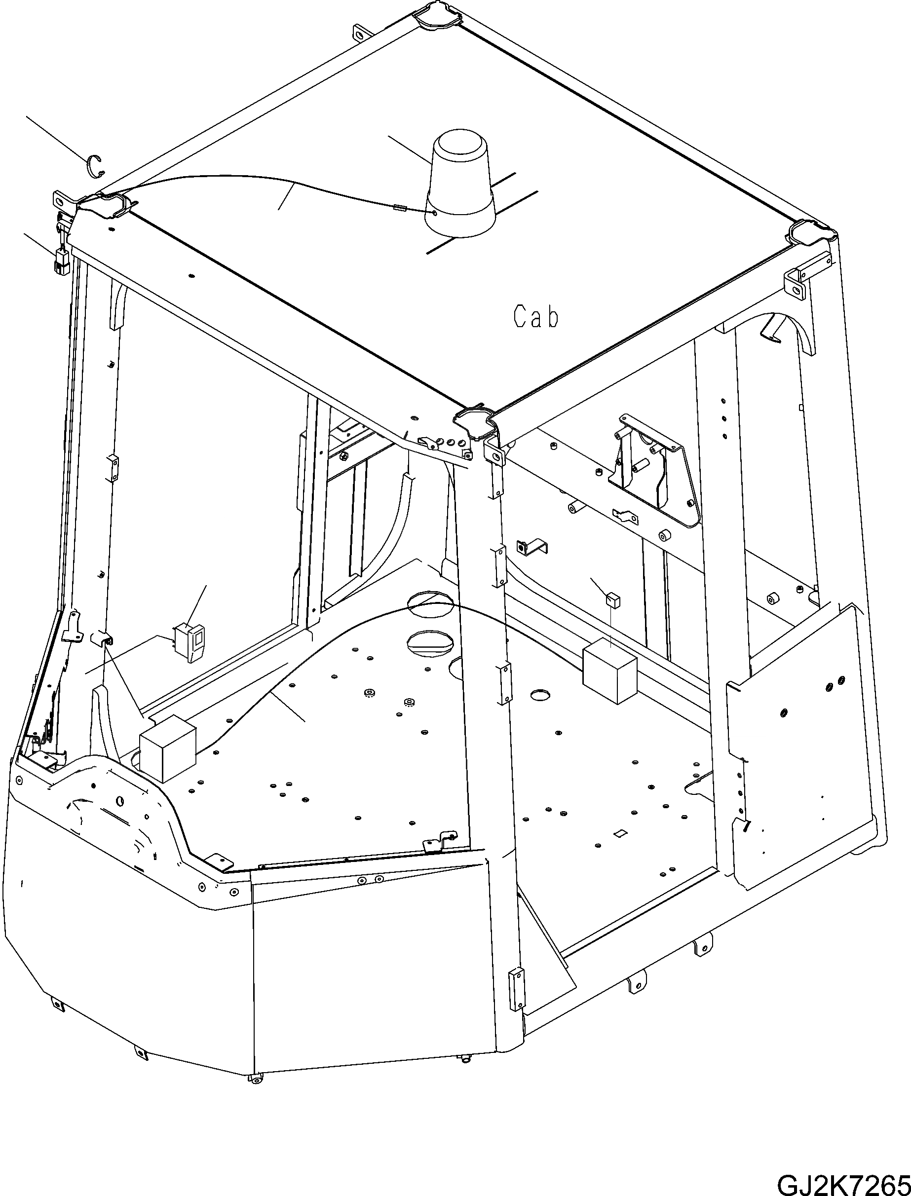 Схема запчастей Komatsu WA470-6 LC - ВРАЩАЮЩ. СИГНАЛЬН. ЛАМПА II E ЭЛЕКТРИКА