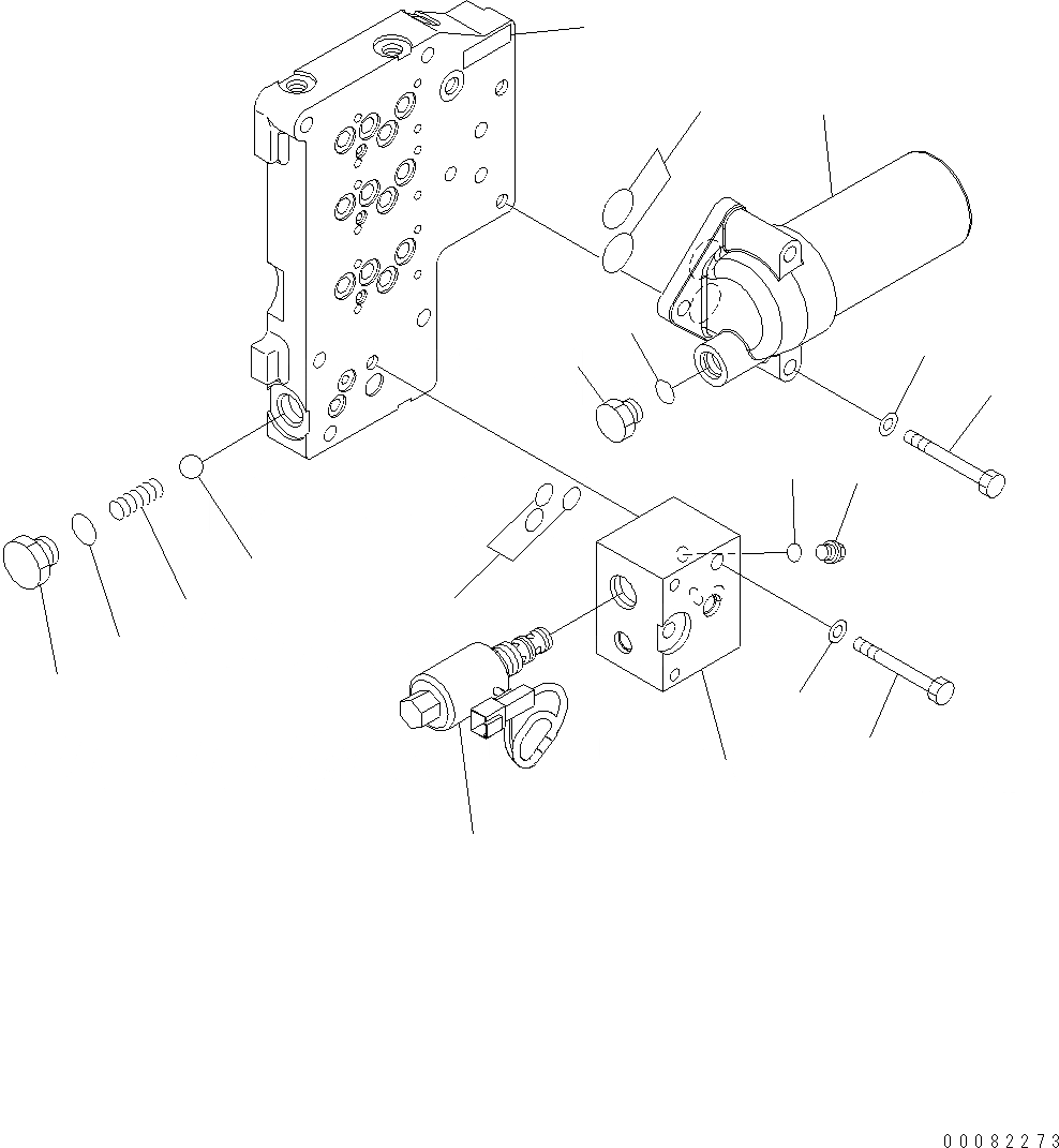 Схема запчастей Komatsu WA470-6 LC - ТРАНСМИССИЯ (ОСНОВН. КЛАПАН LHS) (/) F ТРАНСМИССИЯ