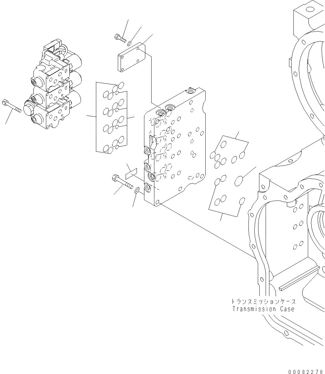 Схема запчастей Komatsu WA470-6 LC - ТРАНСМИССИЯ (ОСНОВН. КЛАПАН RHS) (/) F ТРАНСМИССИЯ