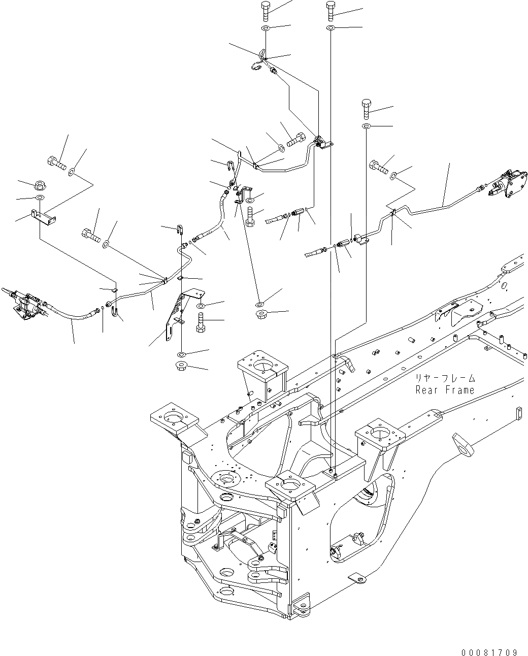 Схема запчастей Komatsu WA470-6 LC - УПРАВЛ-Е ТОРМОЗОМ (ТОРМОЗНОЙ КЛАПАН ТРУБЫ) K OPERATORґS ОБСТАНОВКА И СИСТЕМА УПРАВЛЕНИЯ