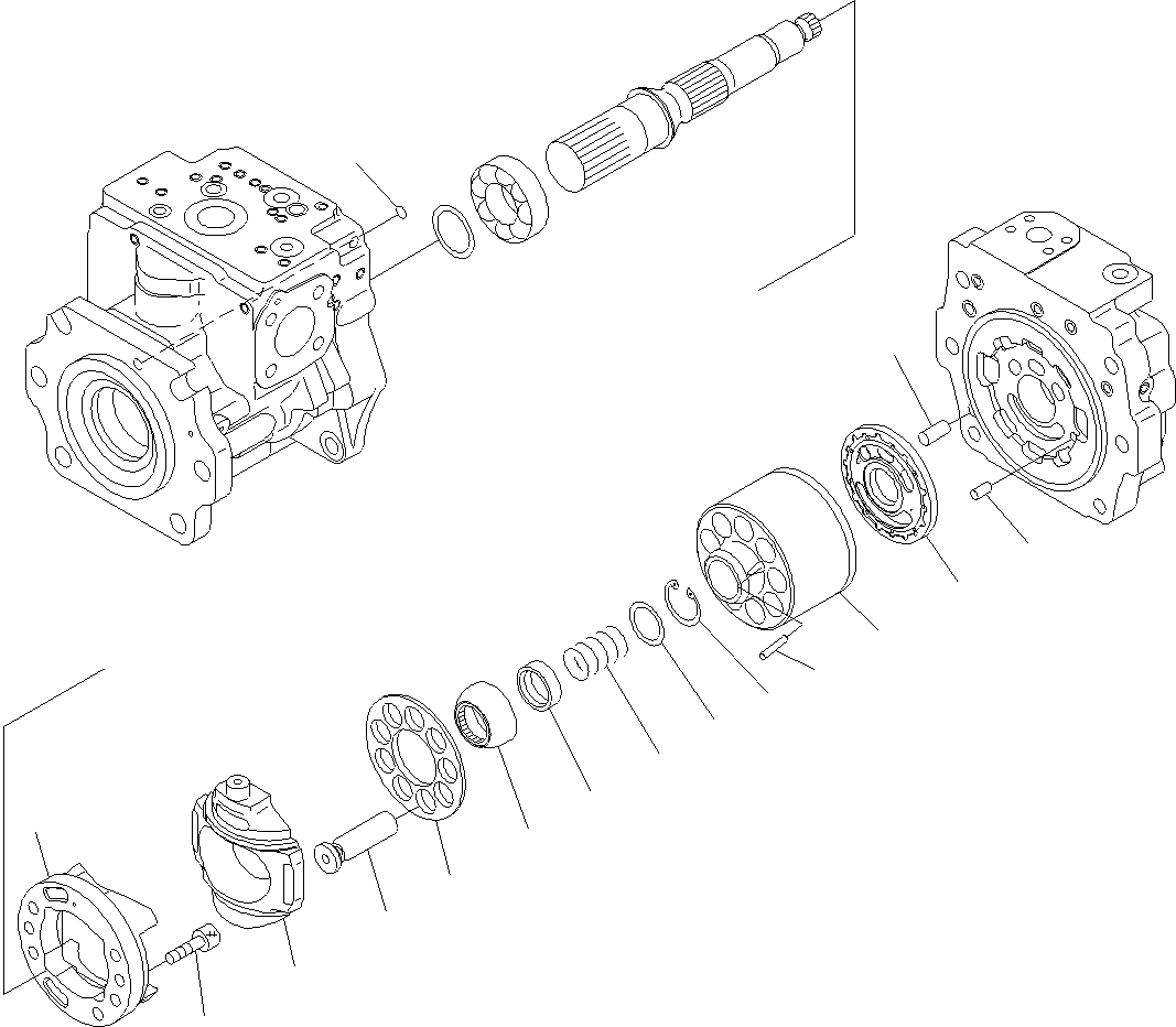 Схема запчастей Komatsu WA470-6 LC - ГИДР. НАСОС. (ПОГРУЗ.) (/) Y ОСНОВН. КОМПОНЕНТЫ И РЕМКОМПЛЕКТЫ