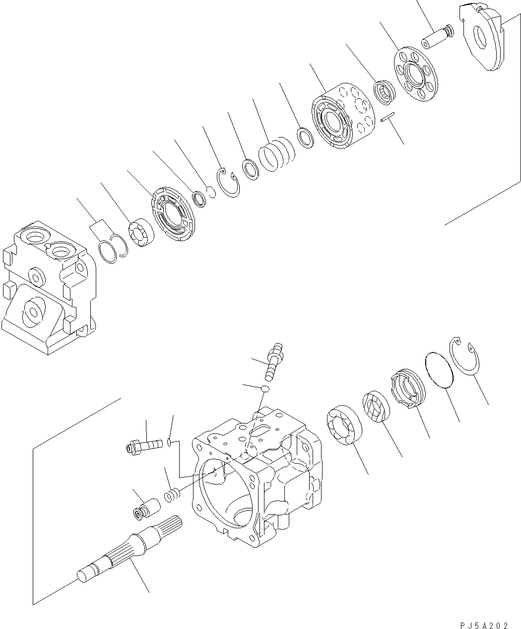 Схема запчастей Komatsu WA470-6 LC - ГИДР. НАСОС. (ВЕНТИЛЯТОР) (/) Y ОСНОВН. КОМПОНЕНТЫ И РЕМКОМПЛЕКТЫ