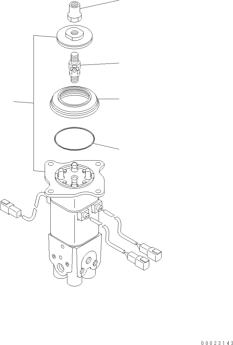 Схема запчастей Komatsu WA470-6 LC - КЛАПАН PPC(ДЛЯ MULTI FUNCTION MONO РЫЧАГ) Y ОСНОВН. КОМПОНЕНТЫ И РЕМКОМПЛЕКТЫ