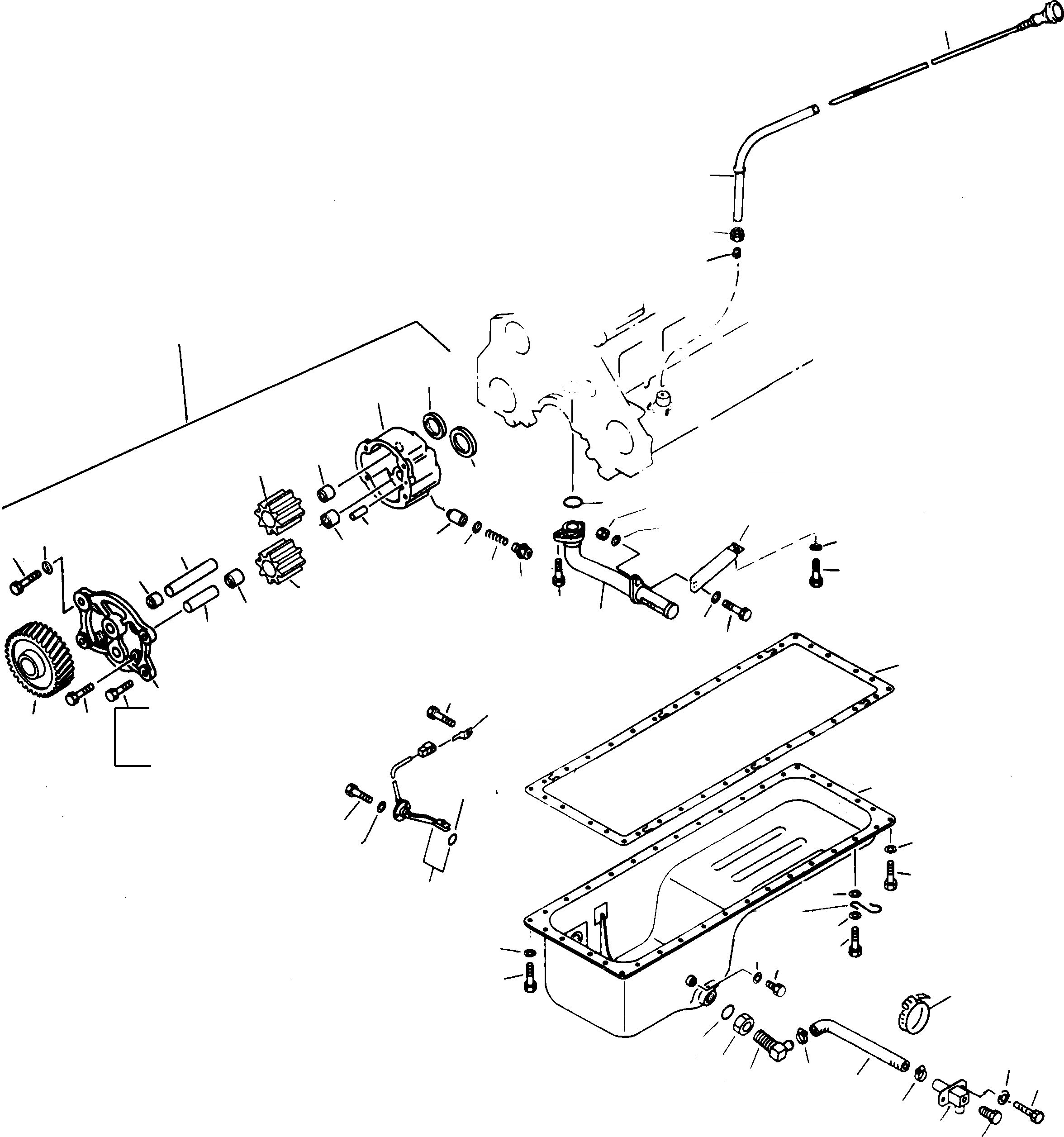 Схема запчастей Komatsu WA470-3 - ДВИГАТЕЛЬ СМАЗКА ДВИГАТЕЛЬ, КРЕПЛЕНИЕ ДВИГАТЕЛЯ
