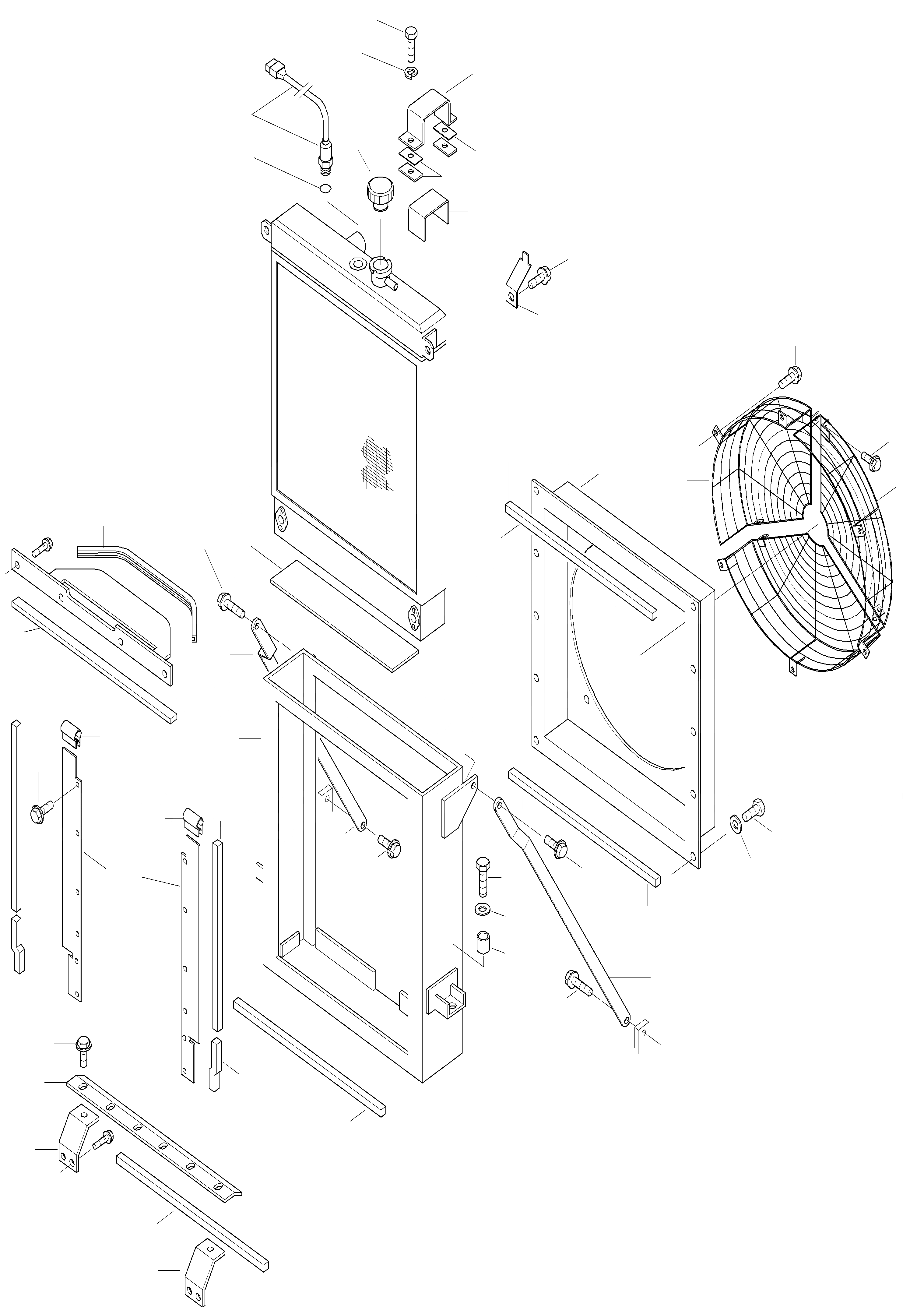 Схема запчастей Komatsu WA470-3 - РАДИАТОР, EXECUTION I СИСТЕМА ОХЛАЖДЕНИЯ