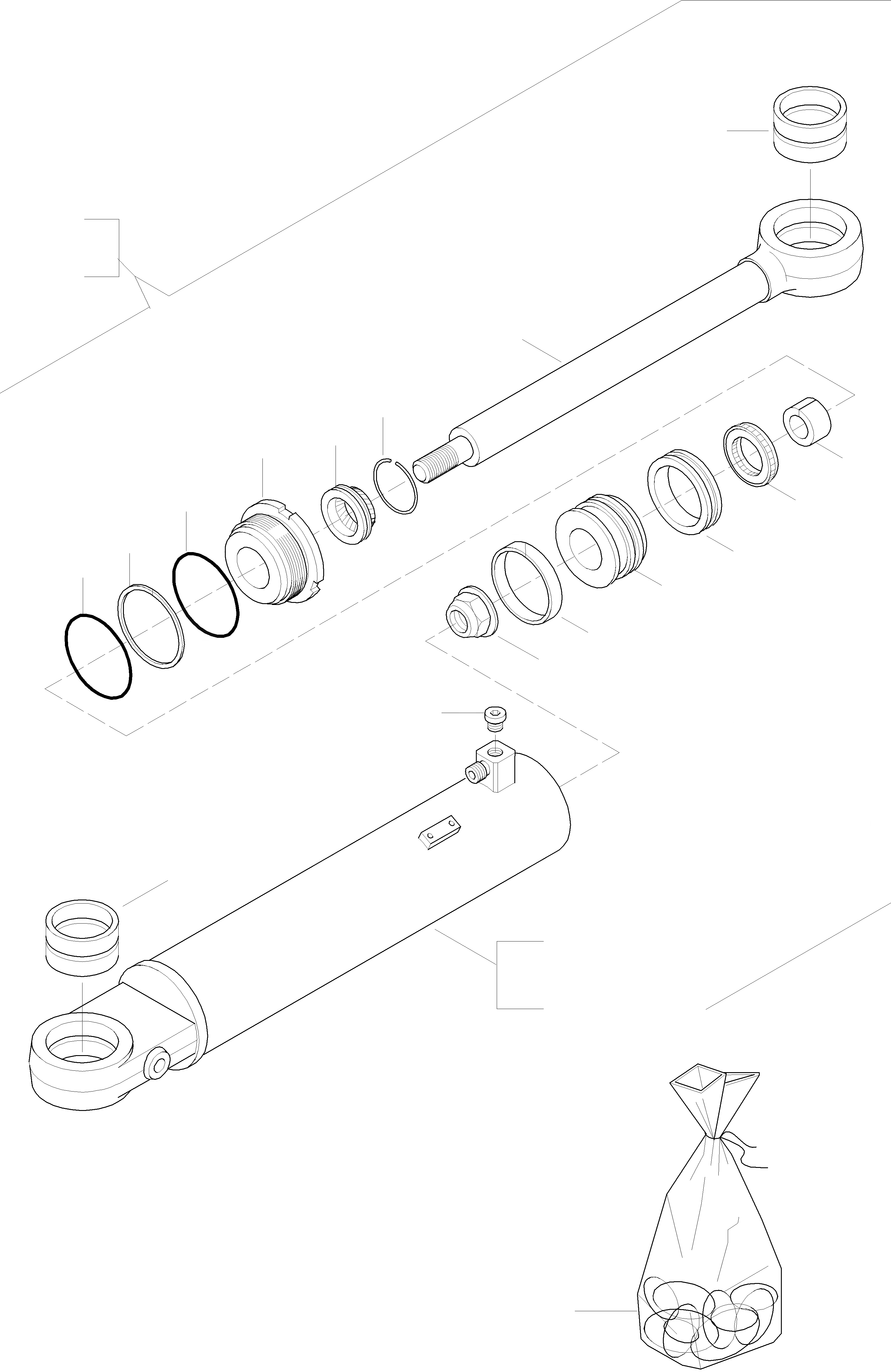 Схема запчастей Komatsu WA470-3 - ЦИЛИНДР РУЛЕВ. УПР-Я 7 РУЛЕВ. УПРАВЛЕНИЕ