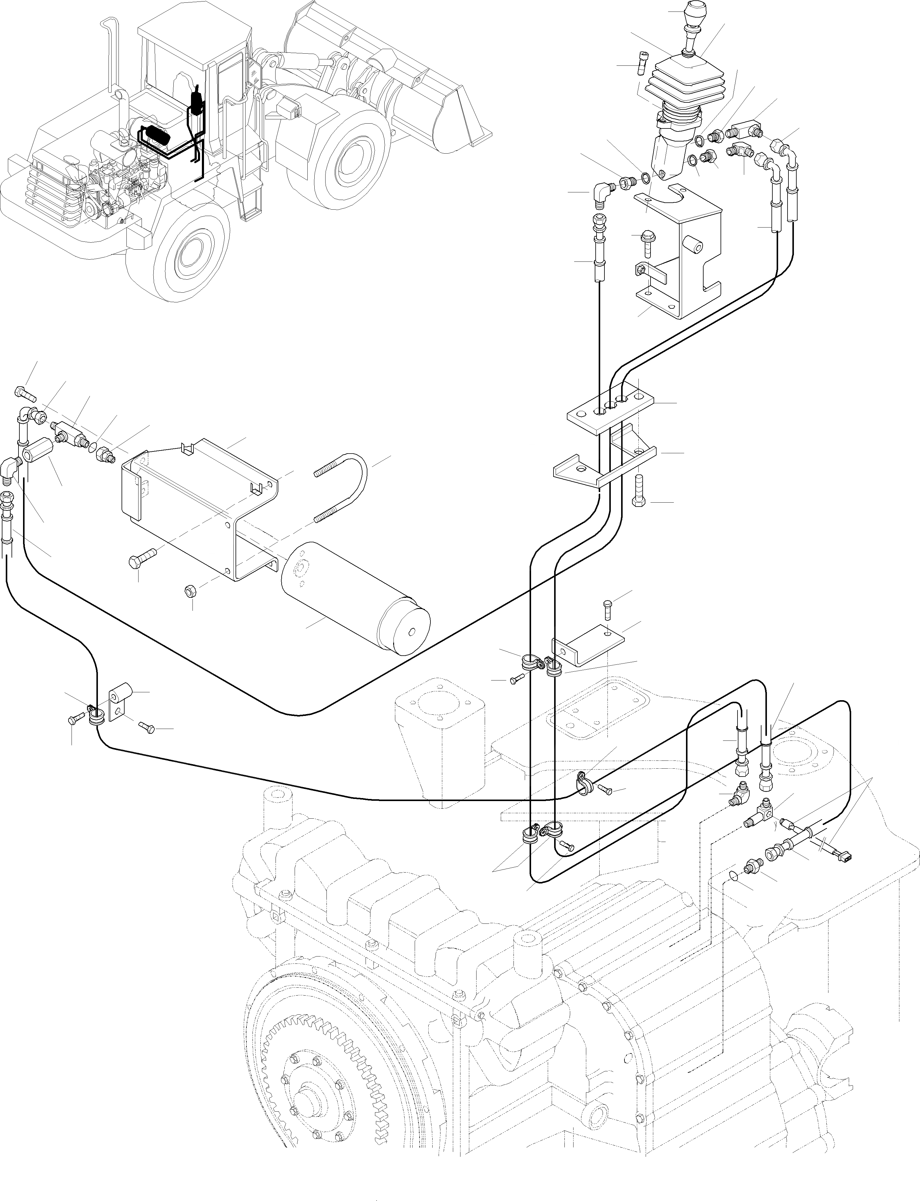Схема запчастей Komatsu WA470-3 - HAND ТОРМОЗ. И OPERATING ASSEMBLY 9 ТОРМОЗ. СИСТЕМА