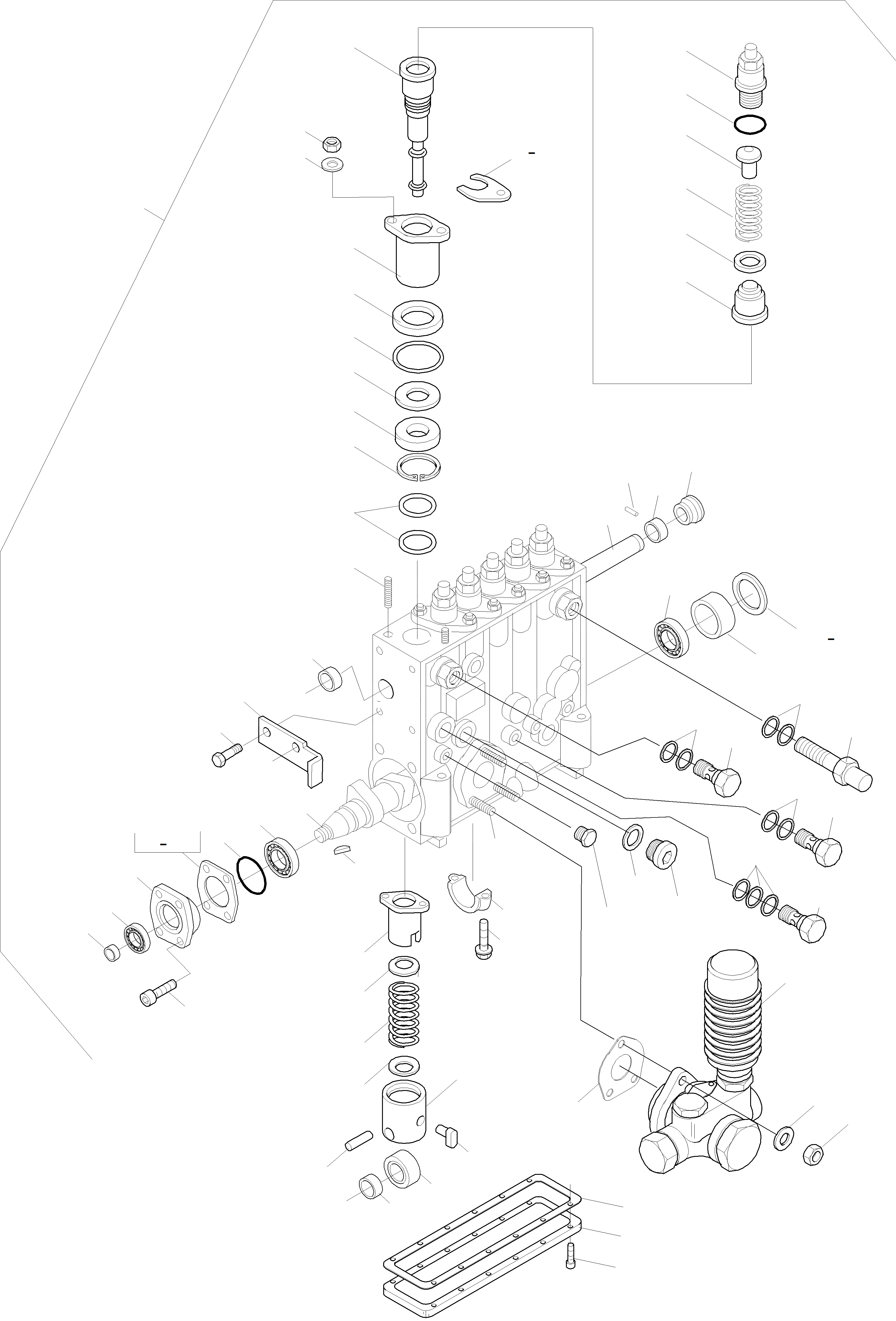 Схема запчастей Komatsu WA470-3 - ТОПЛ. НАСОС, ЧАСТЬI ДВИГАТЕЛЬ, КРЕПЛЕНИЕ ДВИГАТЕЛЯ