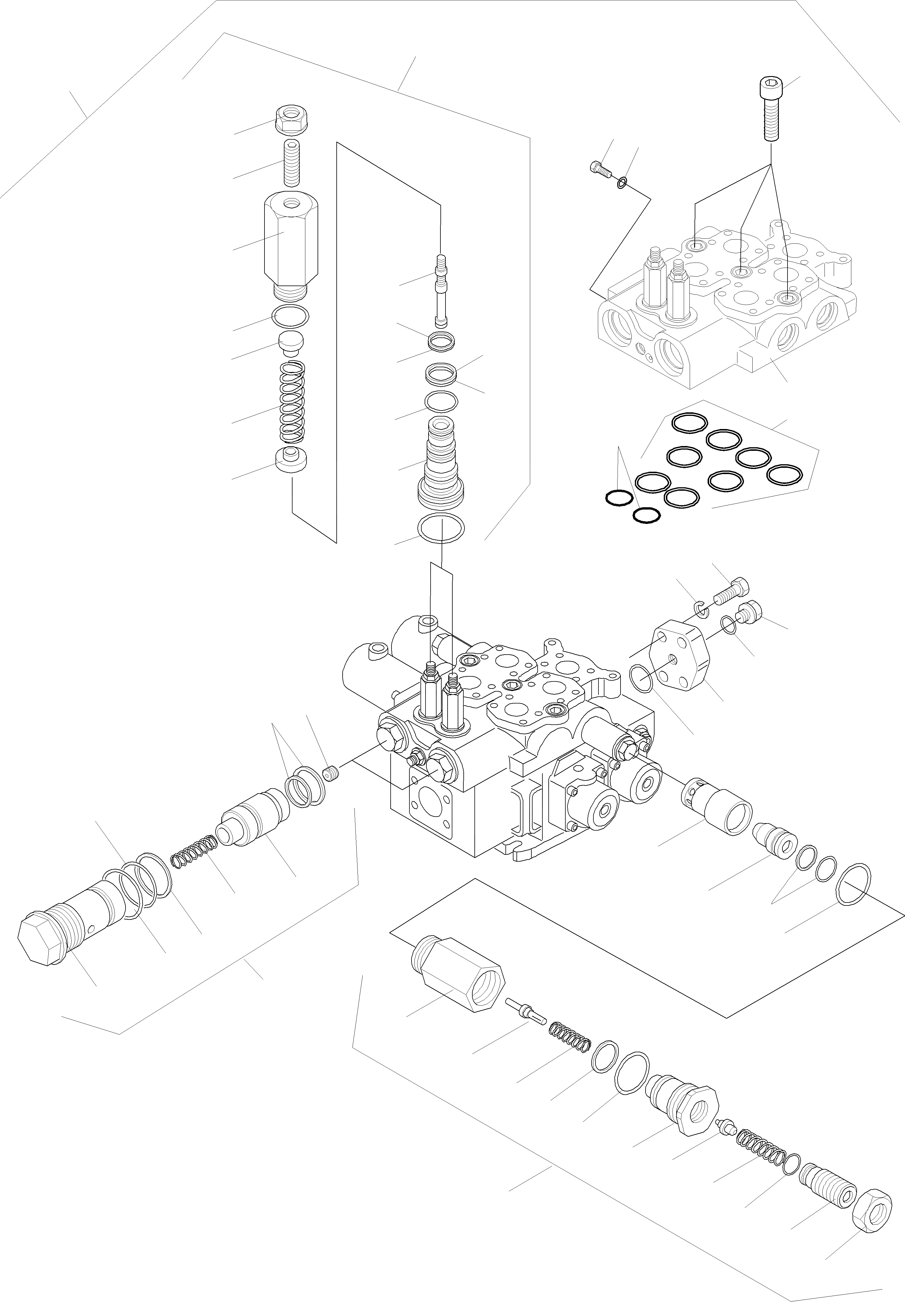 Схема запчастей Komatsu WA470-3 - УПРАВЛЯЮЩ. КЛАПАН, TWO WAYS ГИДРАВЛИКА