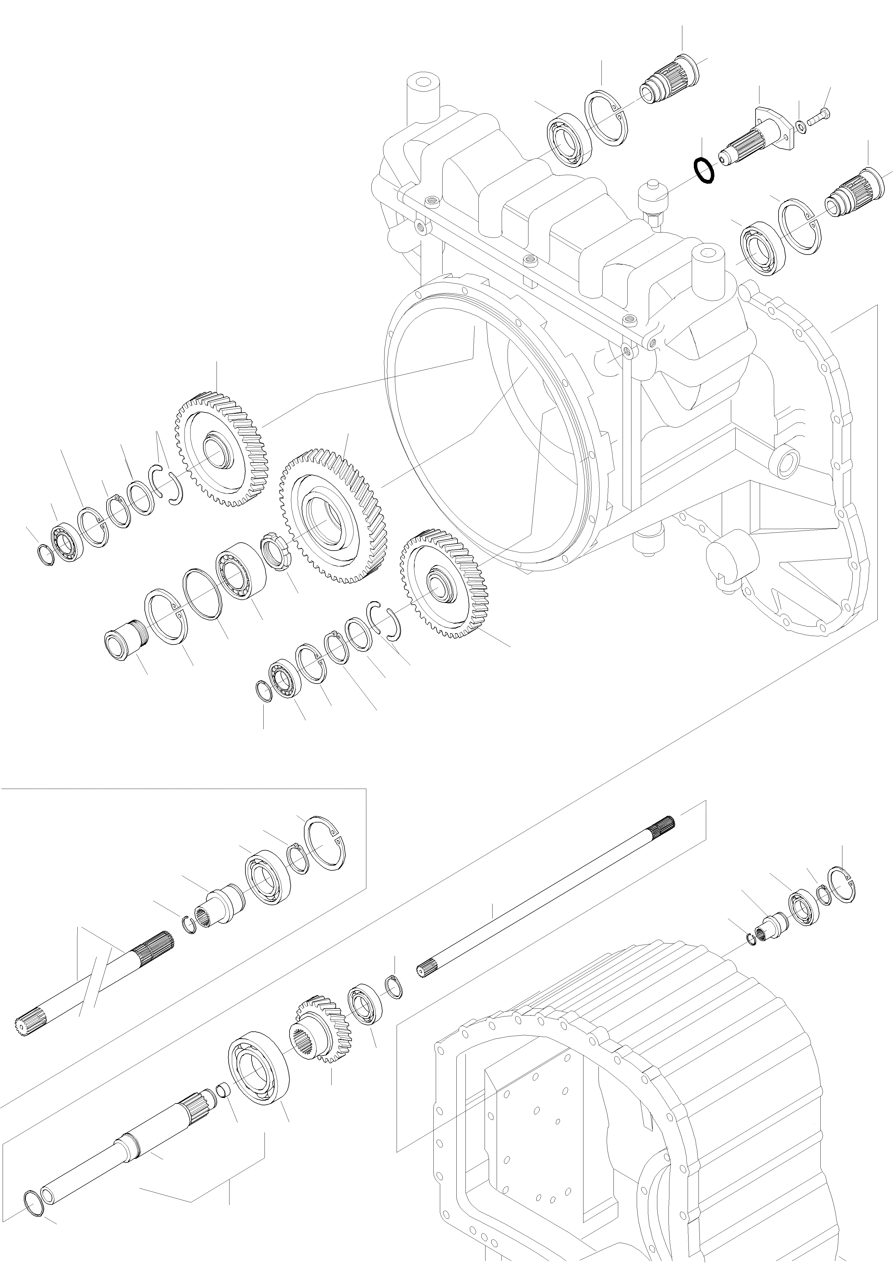 Схема запчастей Komatsu WA470-3 - ПРИВОДS И ВАЛS, P. T. O. ТРАНСМИССИЯ, КРЕСТОВИНА