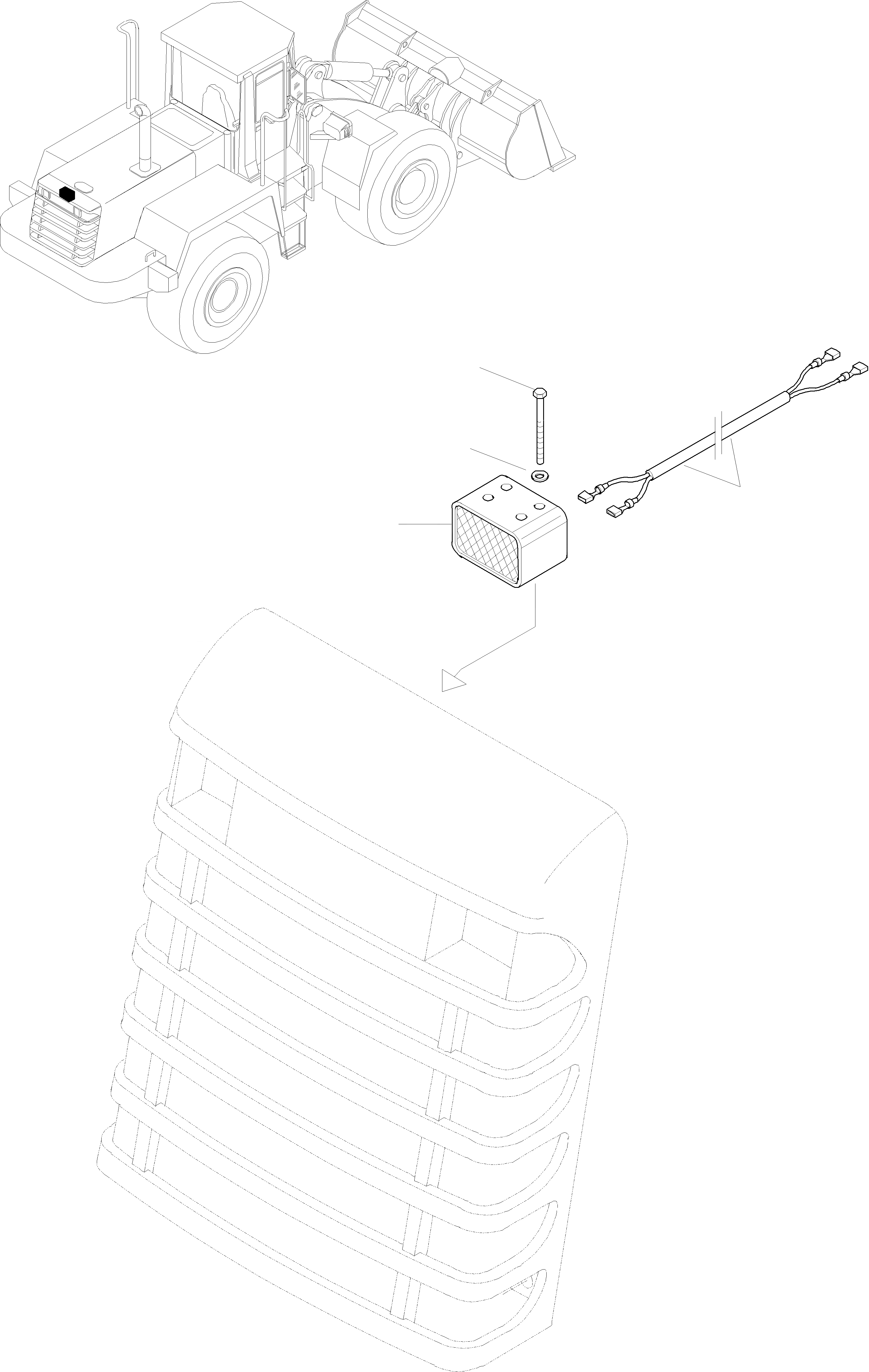 Схема запчастей Komatsu WA470-3 active - СИГН. ЗАДН. ХОДА ЭЛЕКТРИЧ. СИСТЕМА
