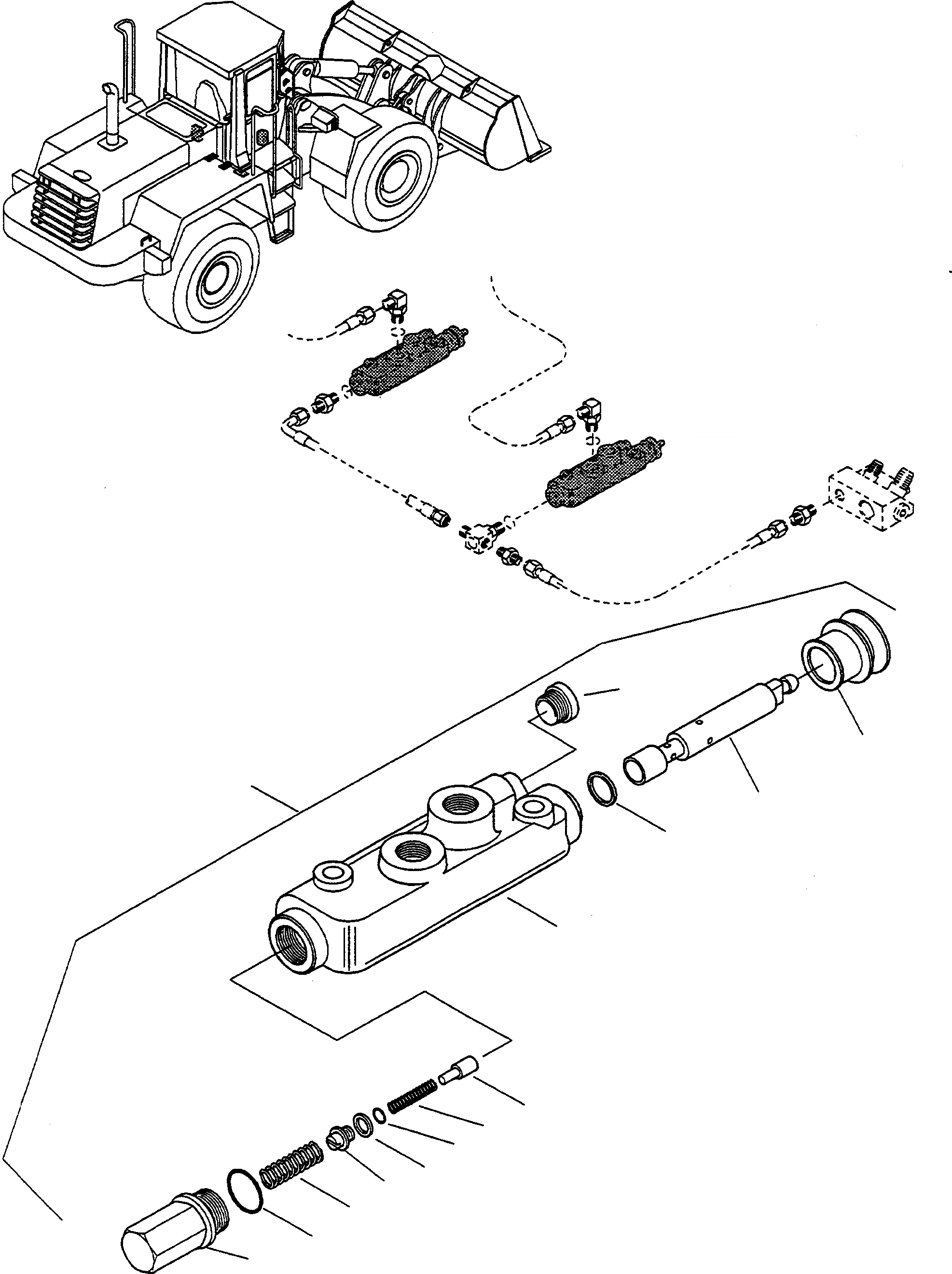 Схема запчастей Komatsu WA470-3 active - РУЛЕВ. УПРАВЛЕНИЕ, BY-PASS КЛАПАН 7 РУЛЕВ. УПРАВЛЕНИЕ