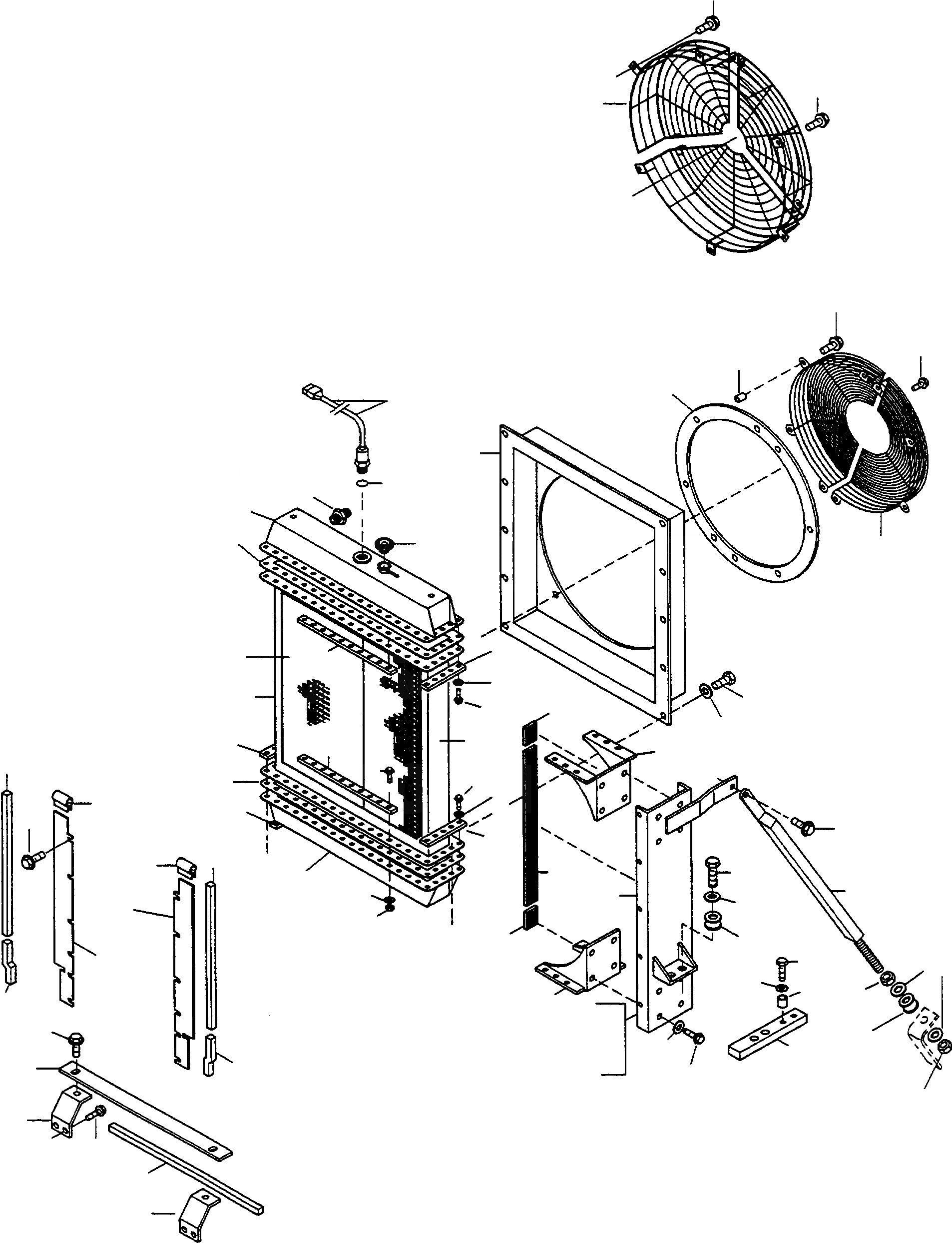 Схема запчастей Komatsu WA470-3 active - РАДИАТОР СИСТЕМА ОХЛАЖДЕНИЯ