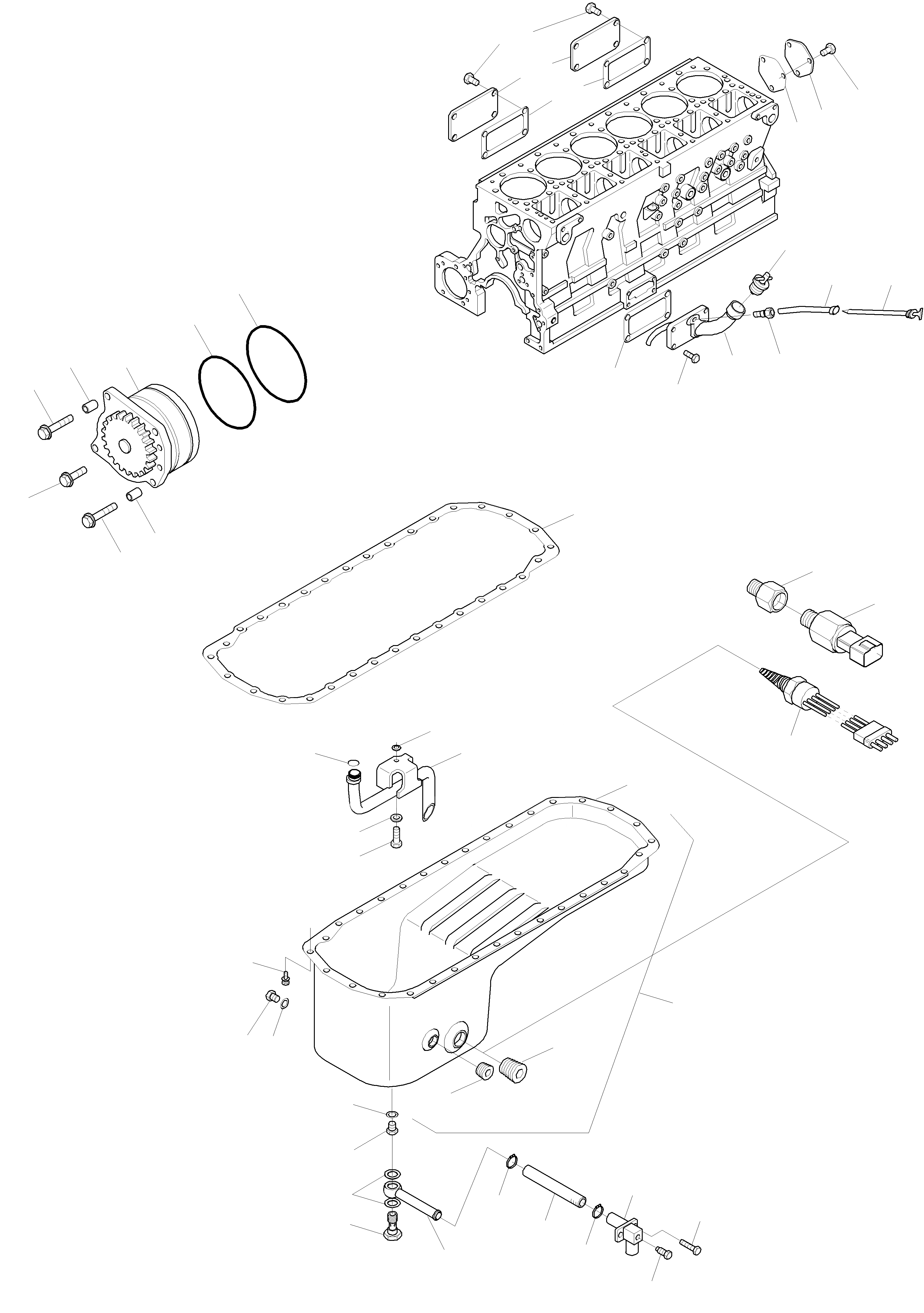 Схема запчастей Komatsu WA470-3 active - ДВИГАТЕЛЬ СМАЗКА ДВИГАТЕЛЬ, КРЕПЛЕНИЕ ДВИГАТЕЛЯ