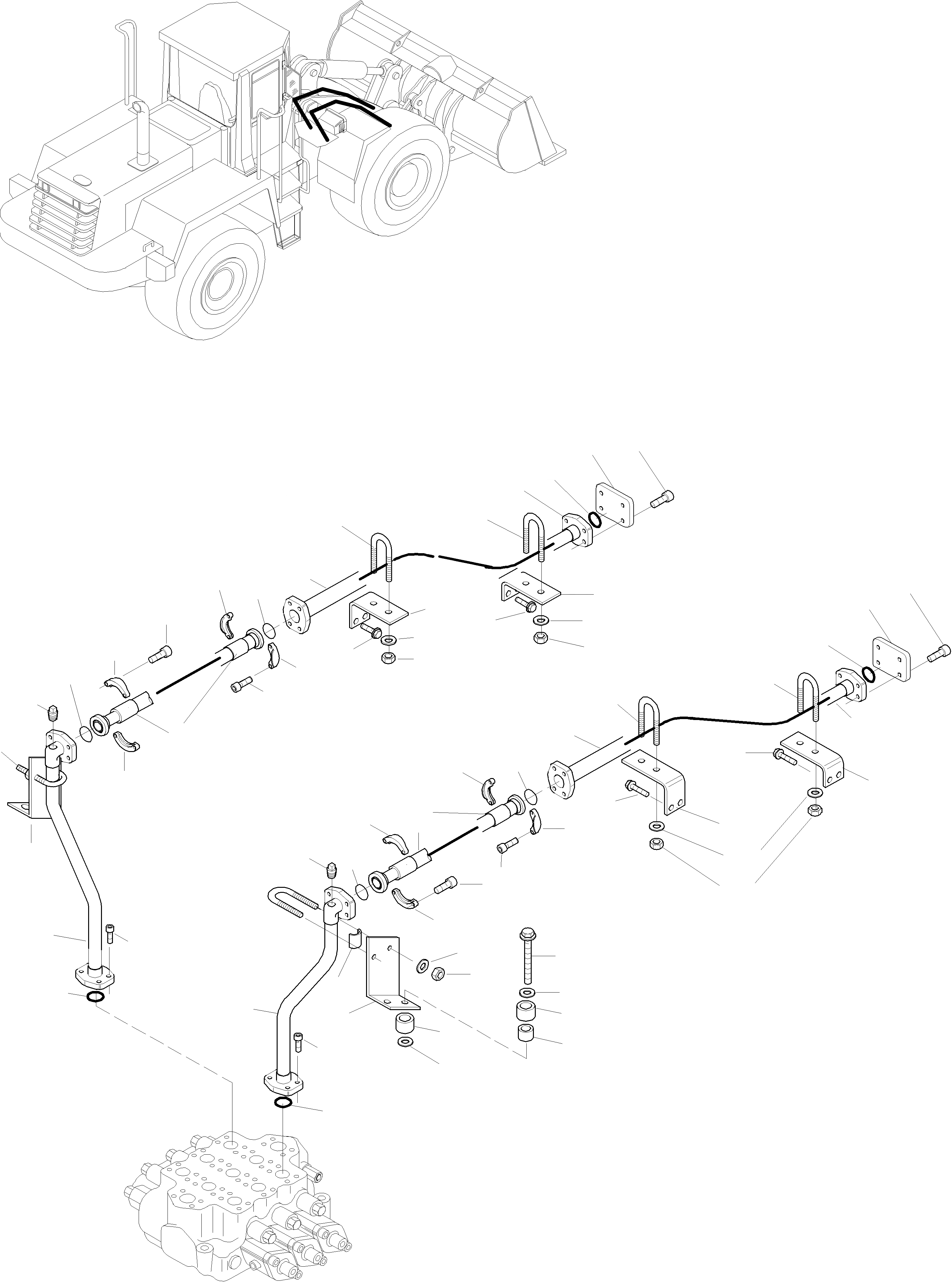 Схема запчастей Komatsu WA470-3 active - ТРУБЫS ДЛЯ АКСЕССУАРЫ ОБОРУД-Е, WAYS УПРАВЛЯЮЩ. КЛАПАН ГИДРАВЛИКА
